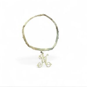 Gold Initial Pendant Necklace